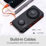 ESTACIÓN DE BATERÍA EXTERN MAGNÉTICA 4-EN-1 ST10 DE 1000MAH CON CABLE INTEGRADO ARGPB1164